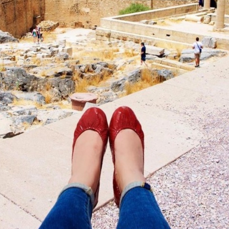 Tieks Ruby Red Flats
